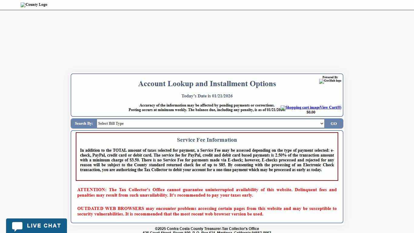 Tax Lookup | Contra Costa County Treasurer and Tax Collector